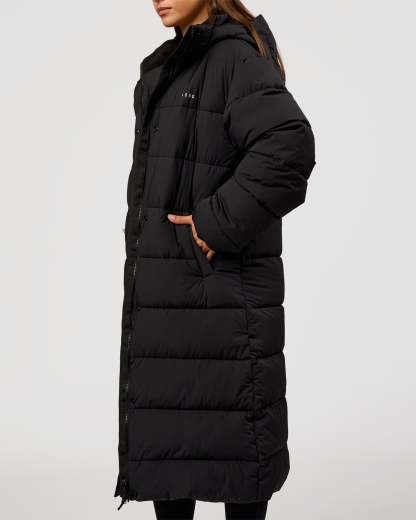 Go-To Puffer Long Jacket - Black