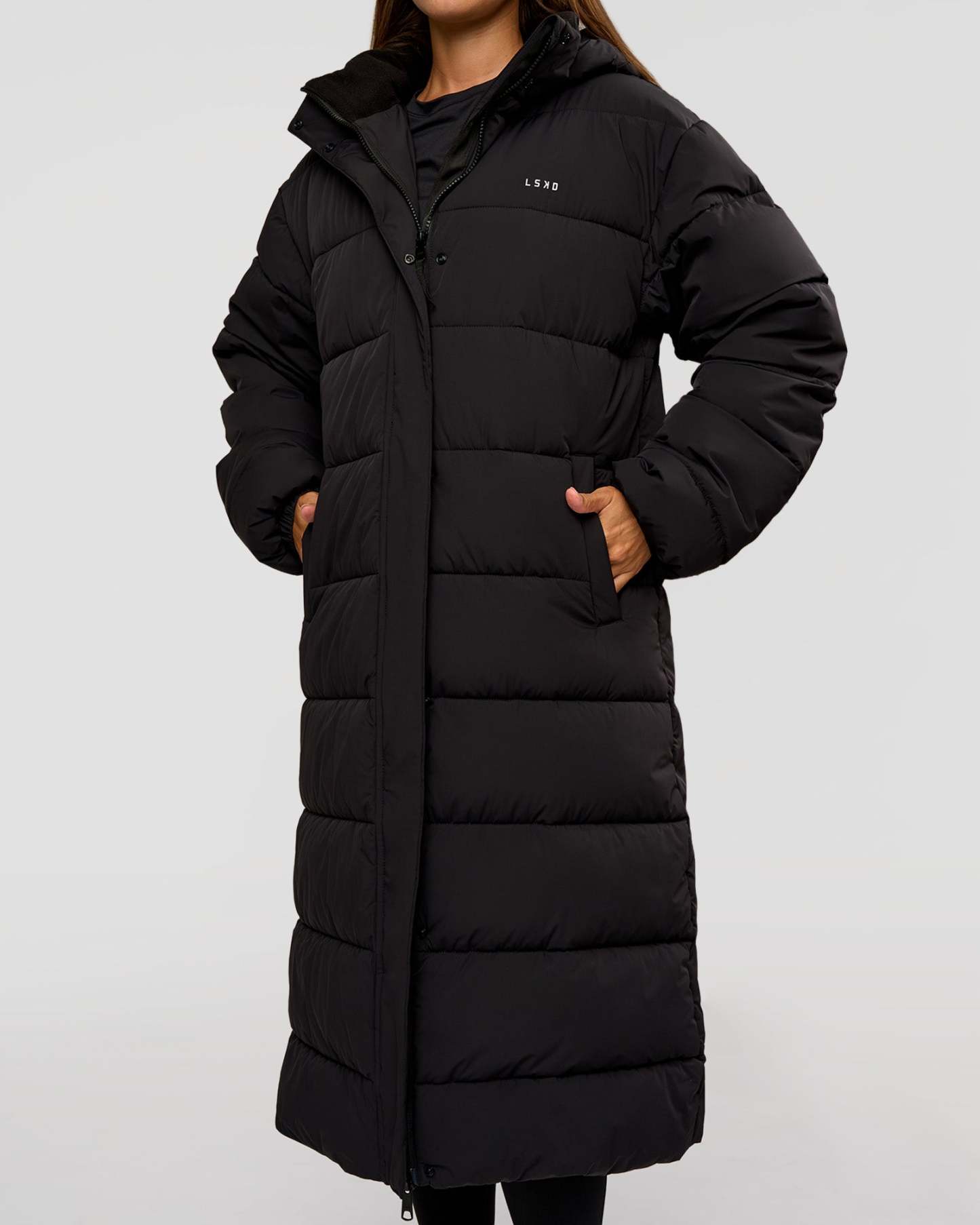 Go-To Puffer Long Jacket - Black