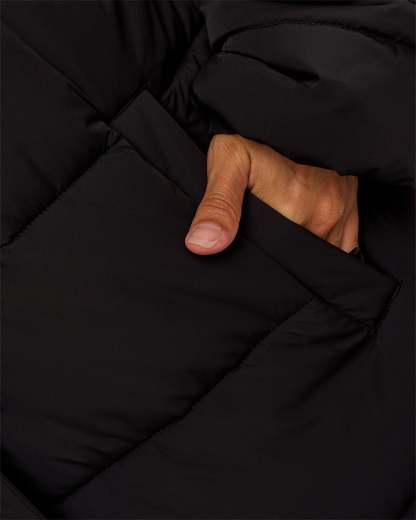 Go-To Puffer Long Jacket - Black