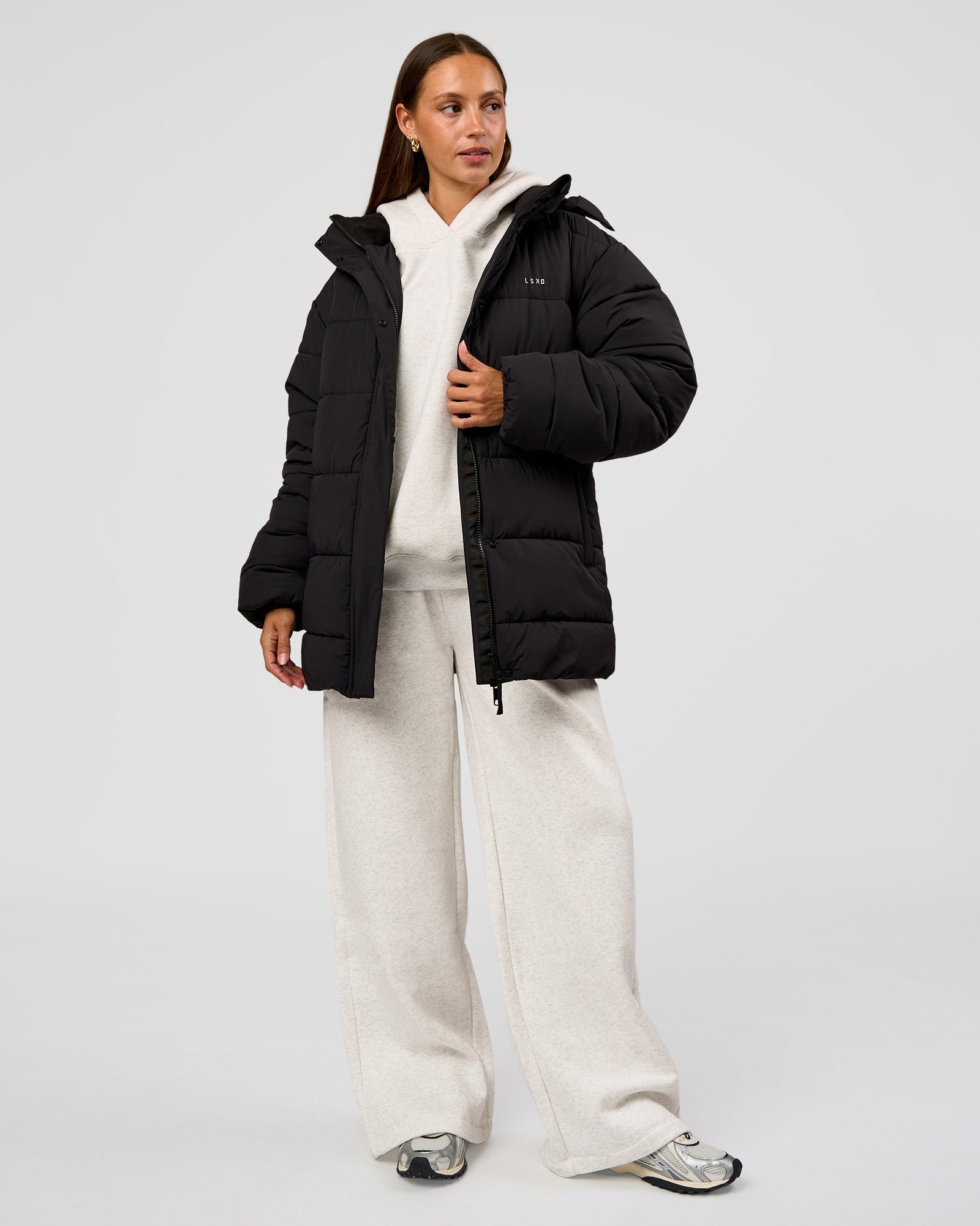 Go-To Puffer Mid Jacket - Black