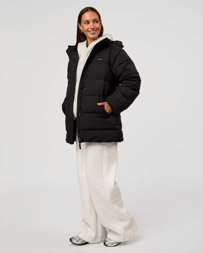 Go-To Puffer Mid Jacket - Black
