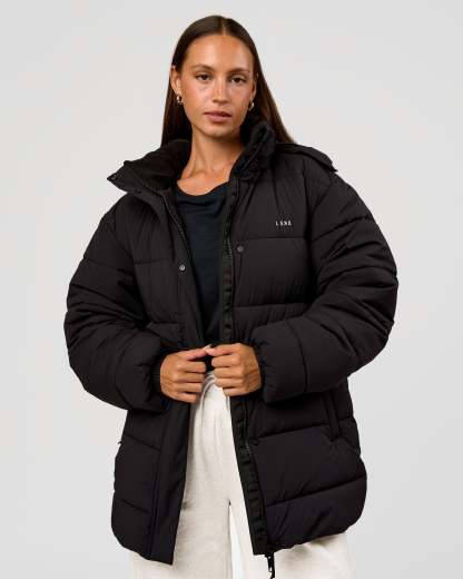 Go-To Puffer Mid Jacket - Black