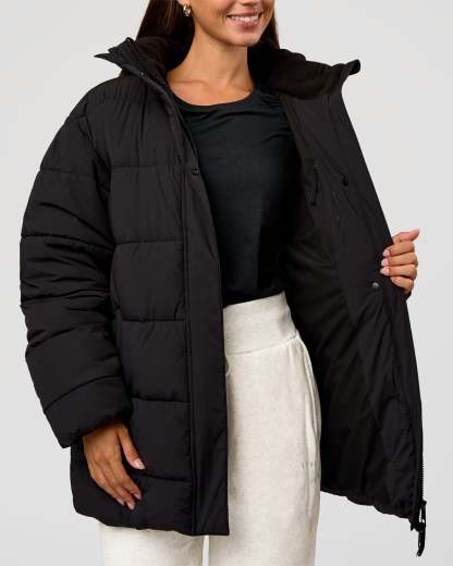Go-To Puffer Mid Jacket - Black