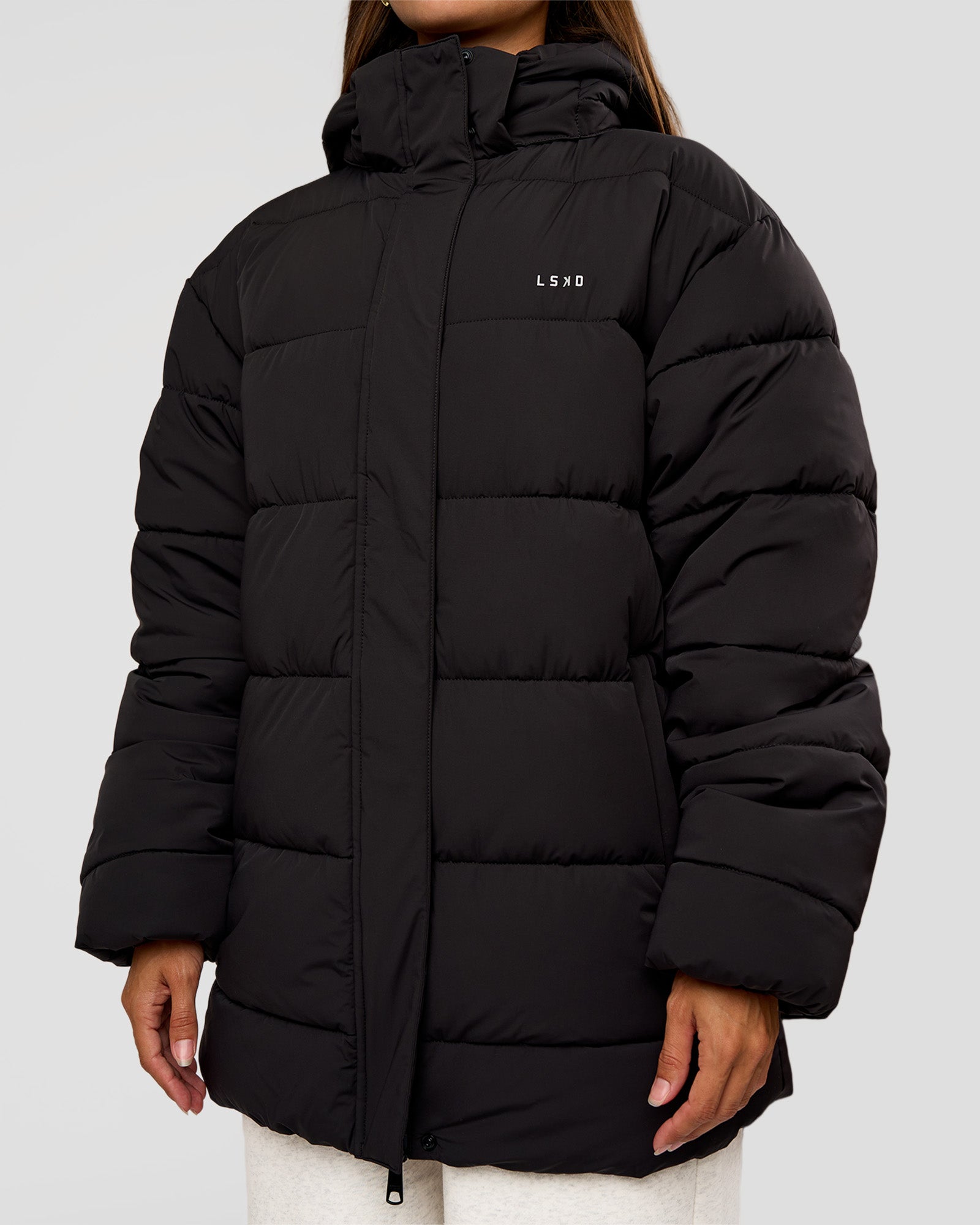 Go-To Puffer Mid Jacket - Black