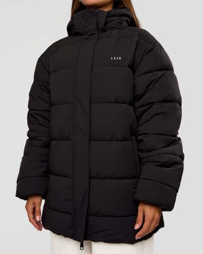 Go-To Puffer Mid Jacket - Black