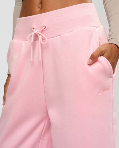 Go-To Script Wide Leg Track Pant - Marshmallow