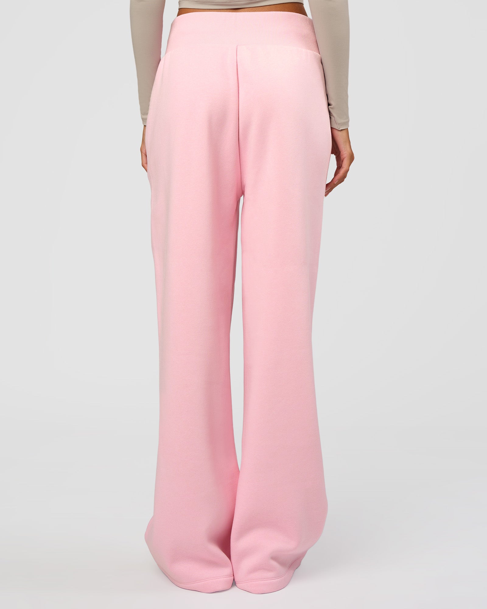 Go-To Script Wide Leg Track Pant - Marshmallow
