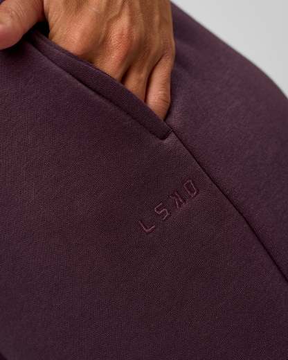 Go-To Wide Leg Track Pant - Midnight Plum