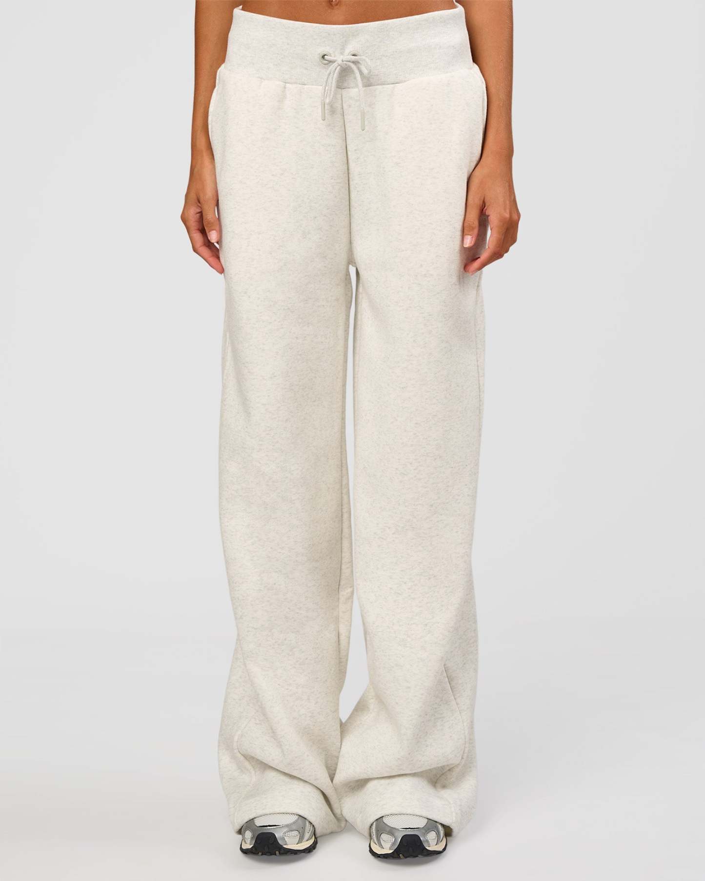 Go-To Wide Leg Track Pant Tall - Silver Marl