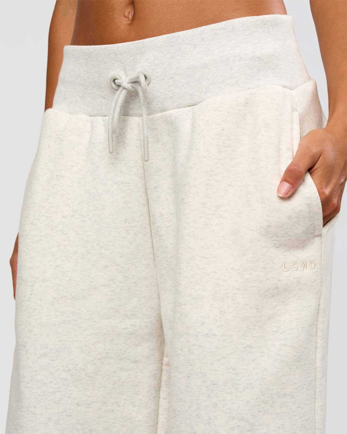 Go-To Wide Leg Track Pant Tall - Silver Marl