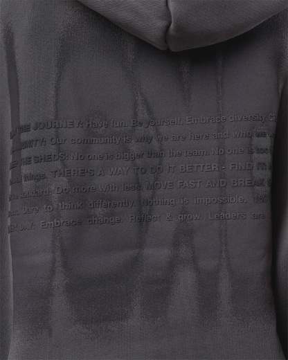Memory In Motion Ultra Heavyweight Washed Hoodie - Dark Storm Washed