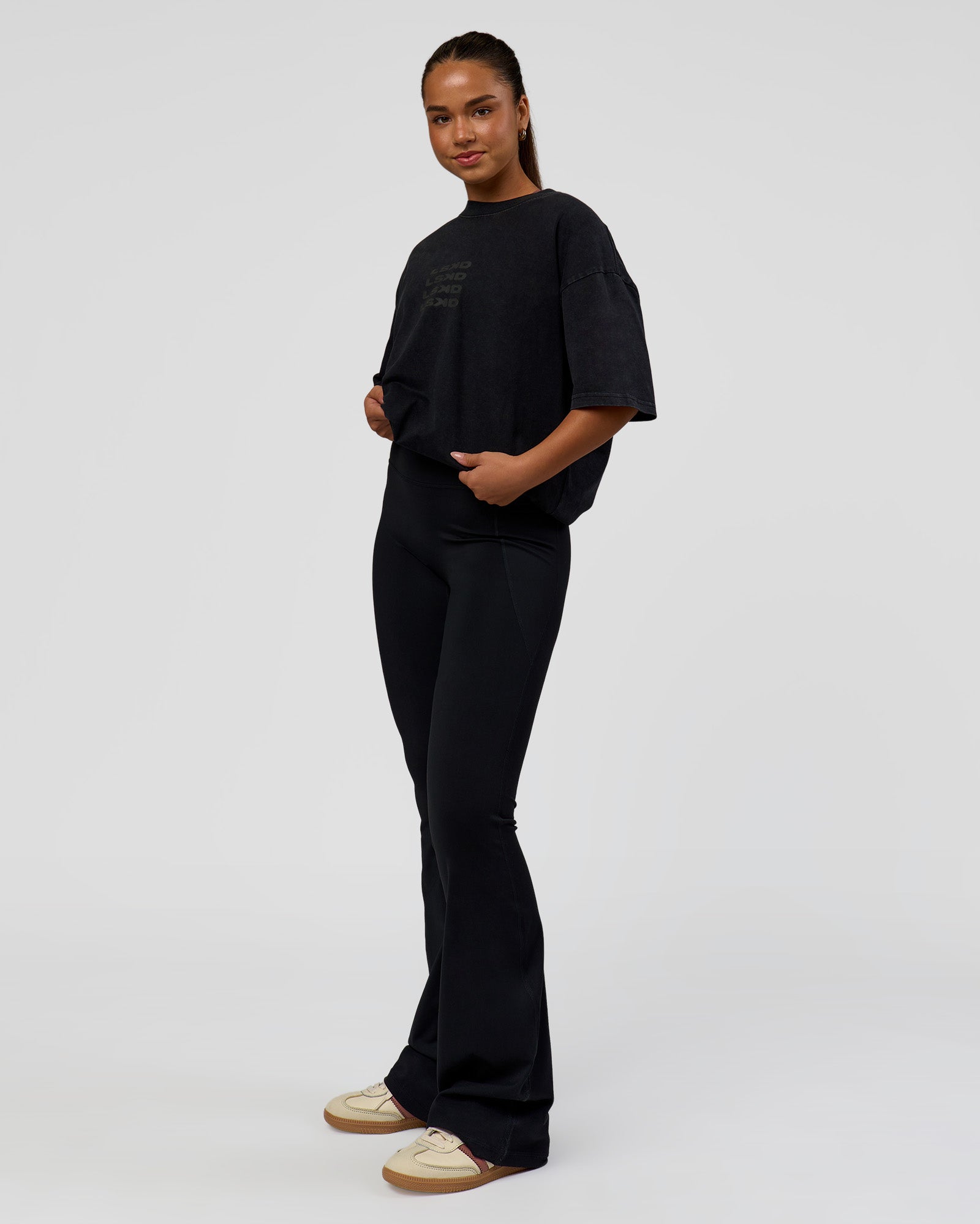 Move Fast Heavyweight Oversized Tee - Black Washed