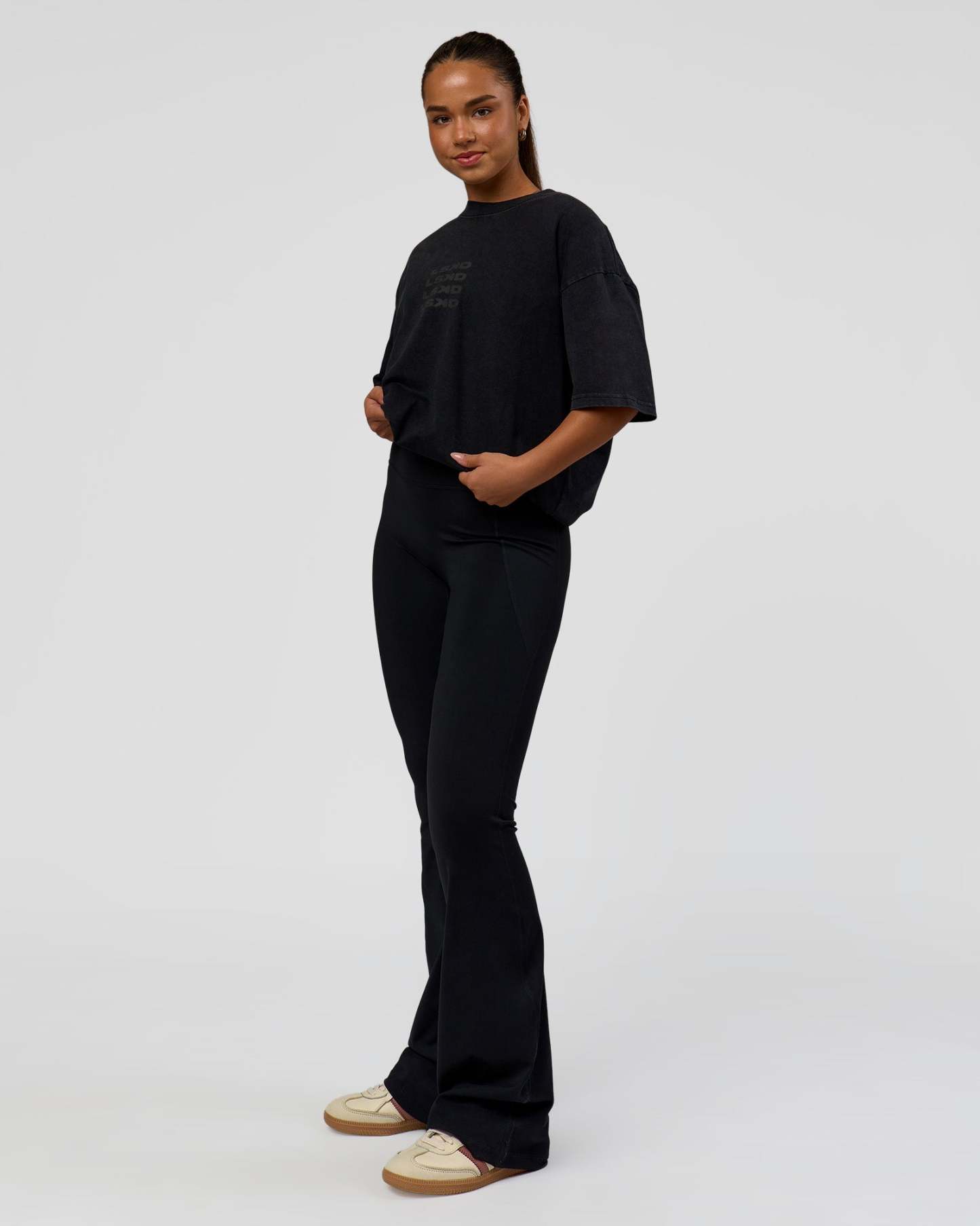 Move Fast Heavyweight Oversized Tee - Black Washed