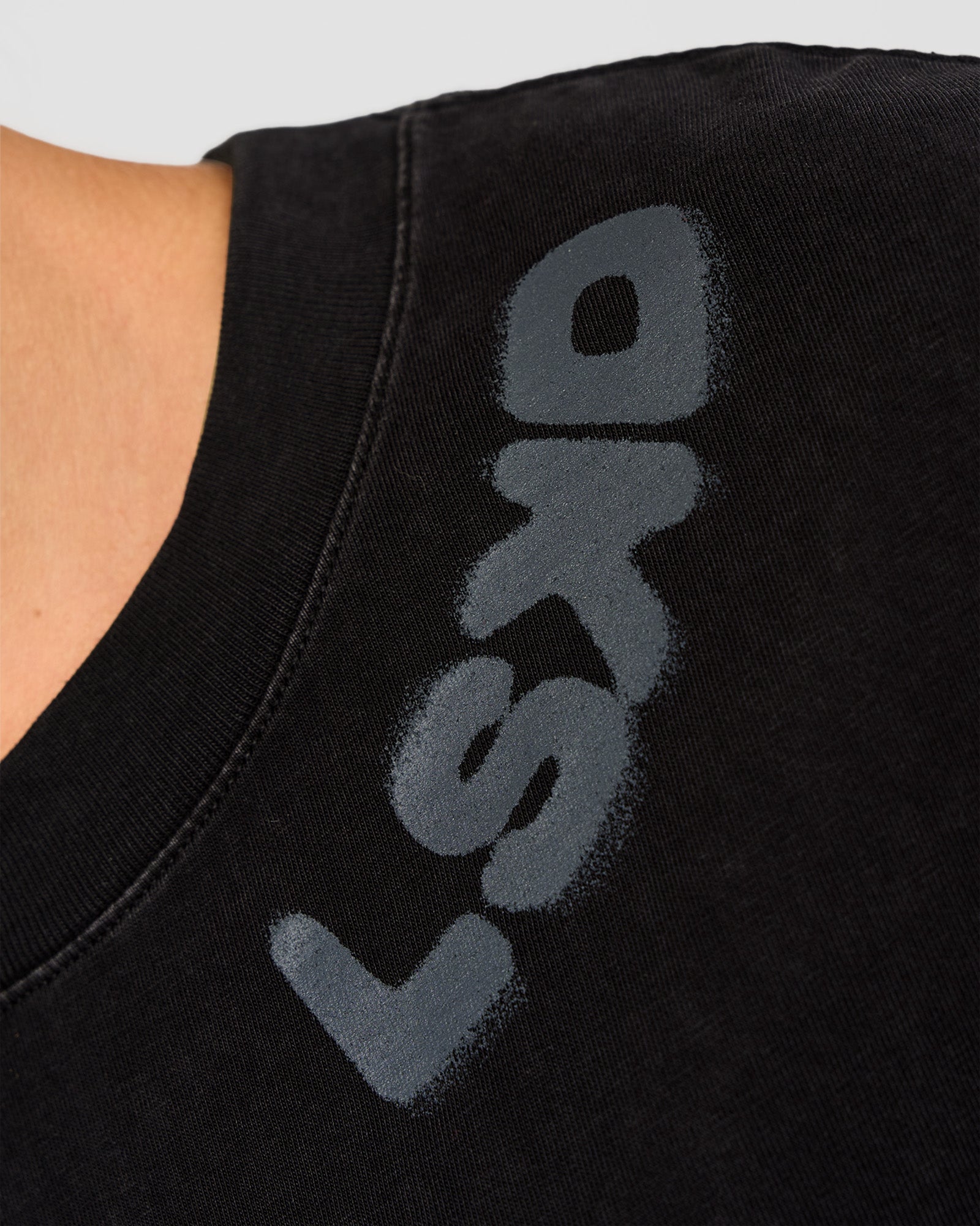 Offset Heavyweight Unisex Oversized Tee - Black Washed-Castlerock