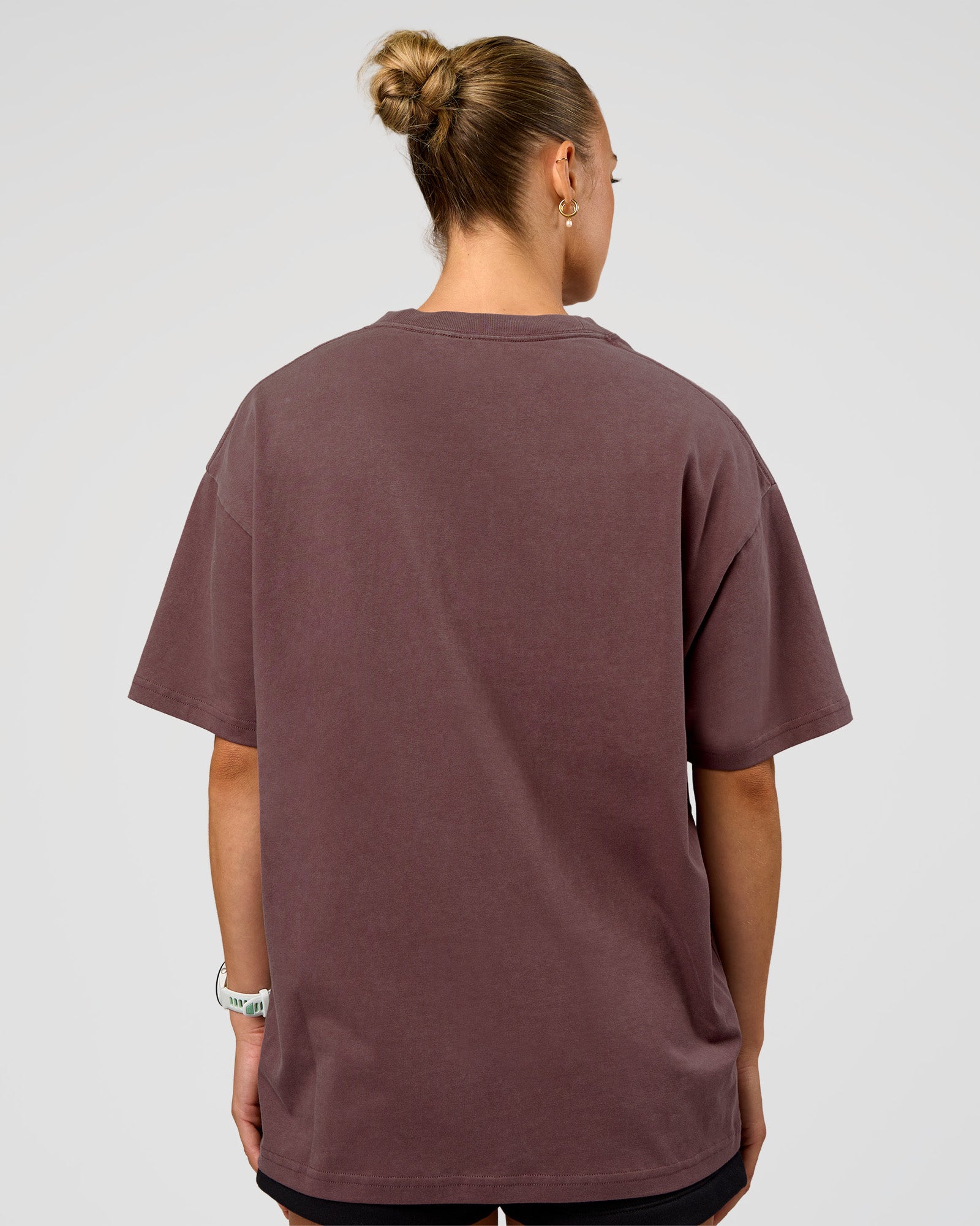 Offset Heavyweight Unisex Oversized Tee - Cocoa Powder-Cocoa Powder