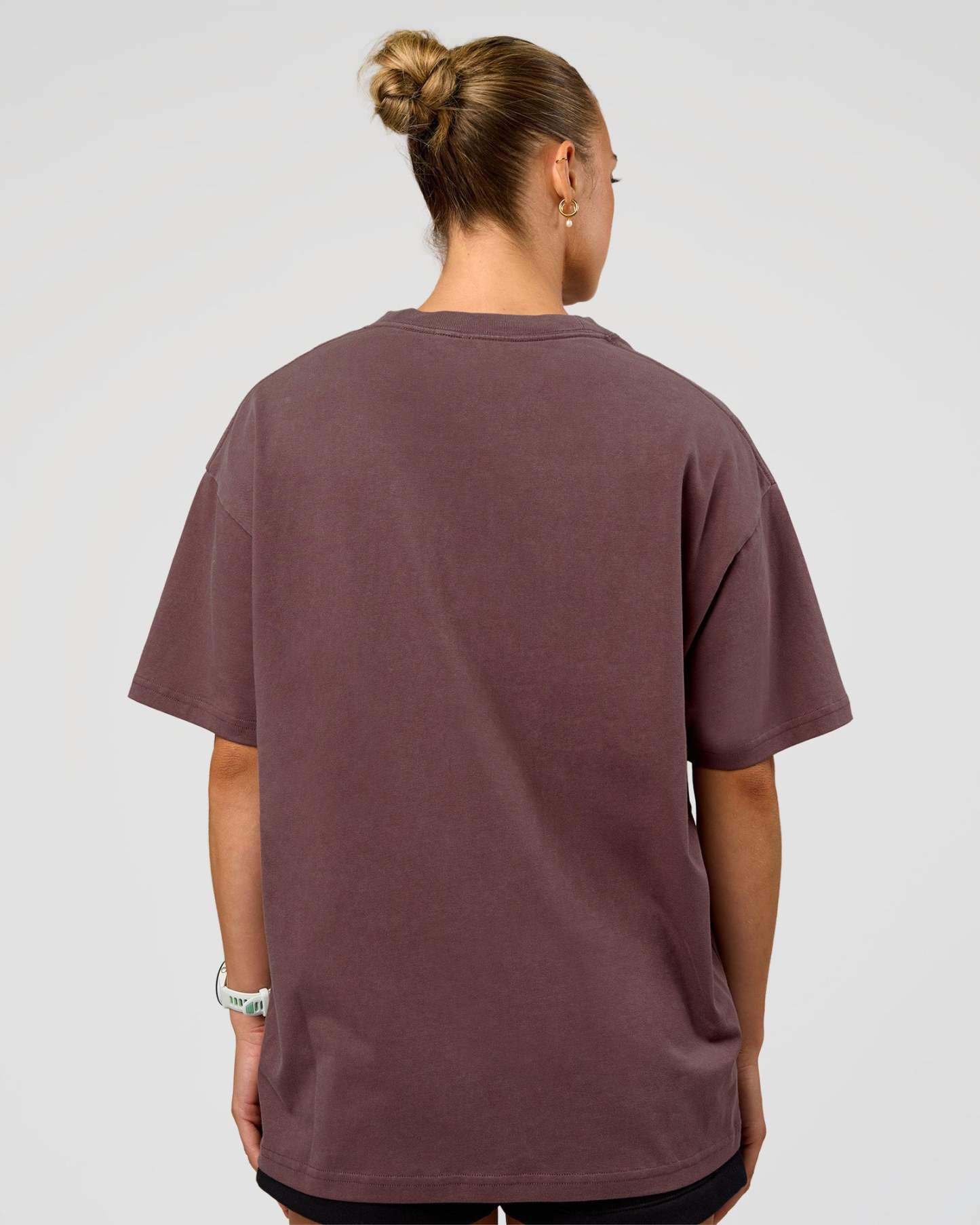 Offset Heavyweight Unisex Oversized Tee - Cocoa Powder-Cocoa Powder