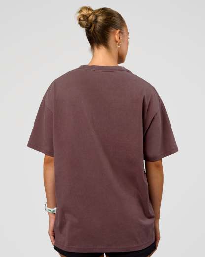 Offset Heavyweight Unisex Oversized Tee - Cocoa Powder-Cocoa Powder