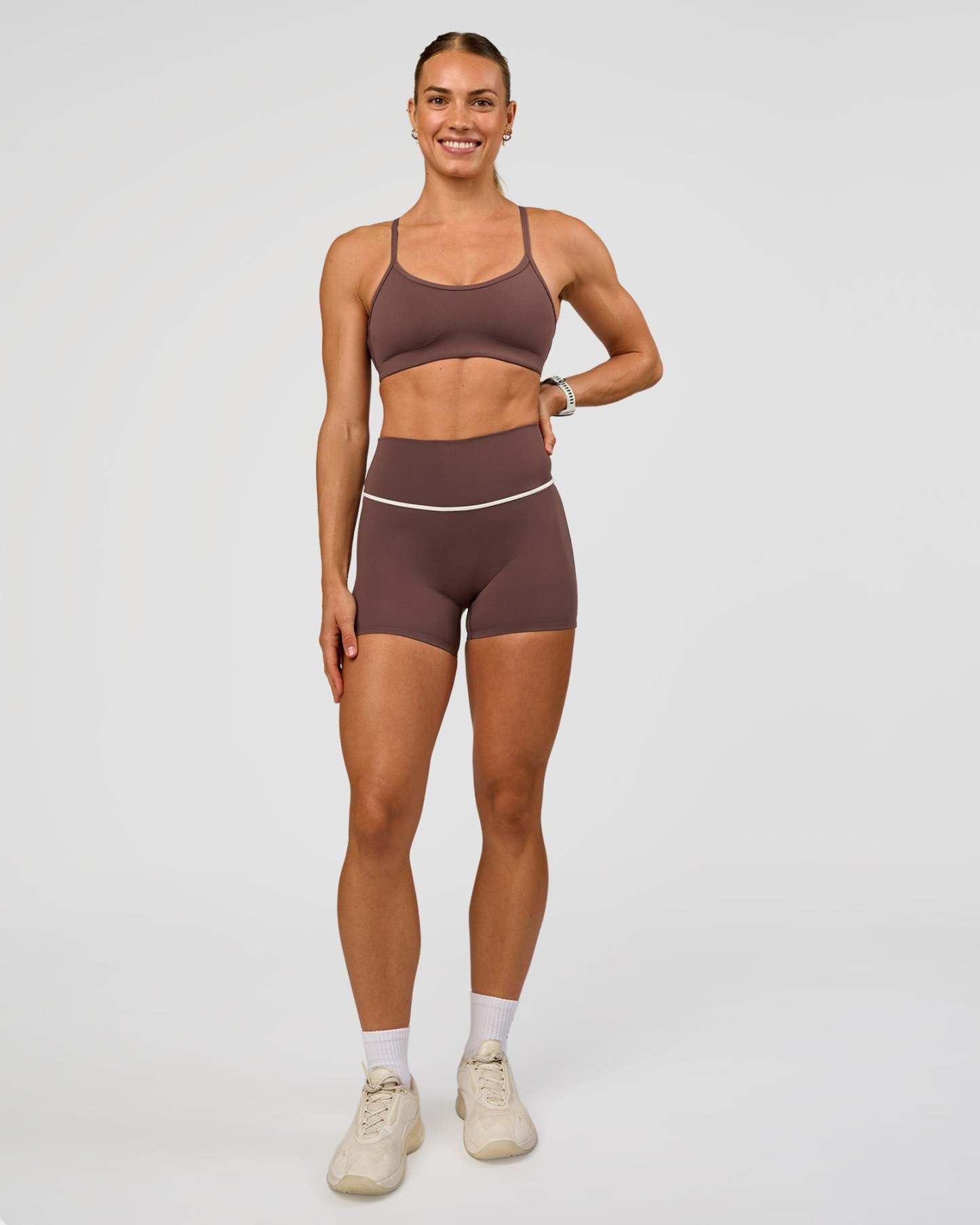 Pinnacle Sports Bra - Cocoa Powder