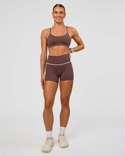 Pinnacle Sports Bra - Cocoa Powder