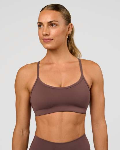 Pinnacle Sports Bra - Cocoa Powder