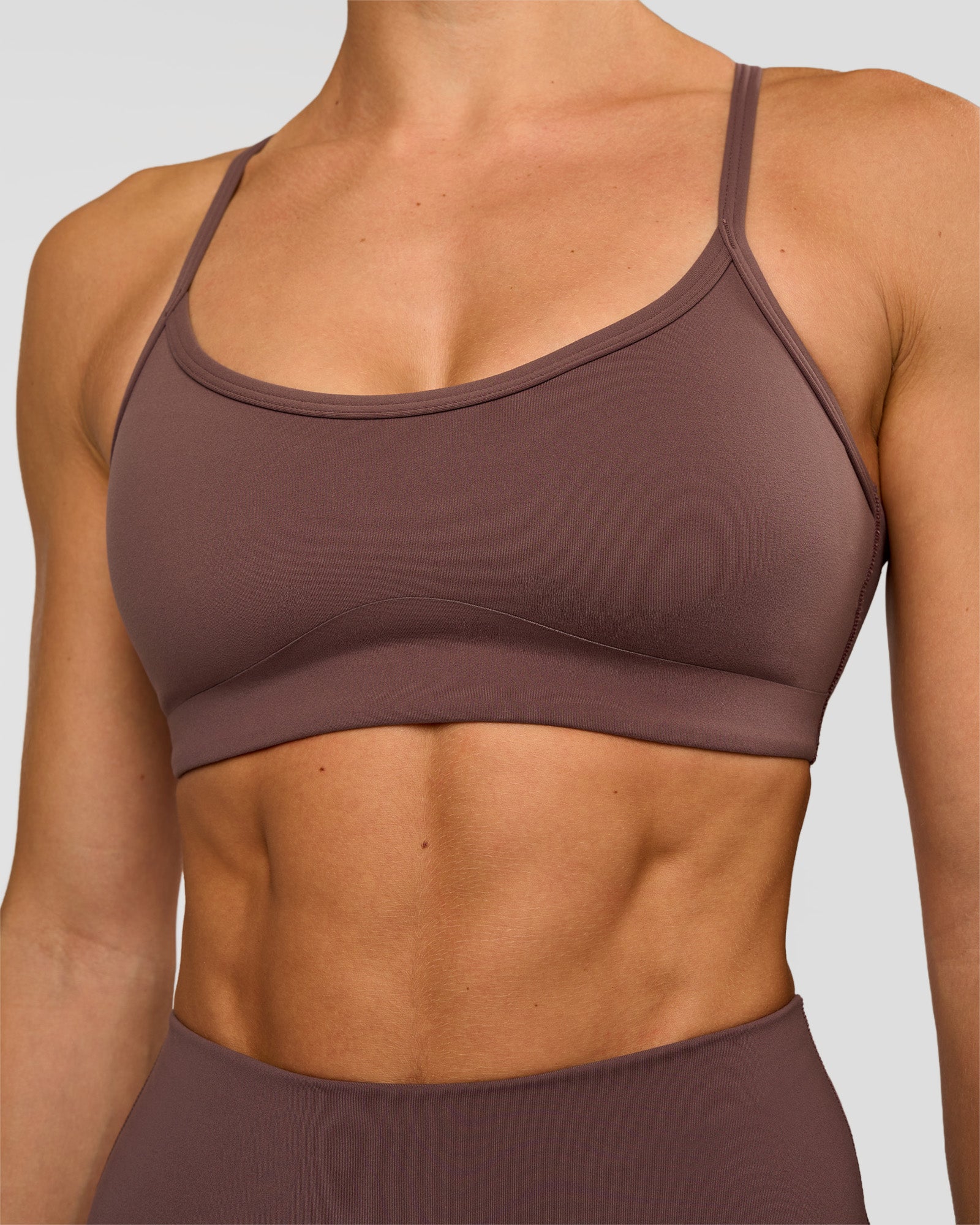 Pinnacle Sports Bra - Cocoa Powder