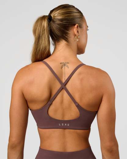 Pinnacle Sports Bra - Cocoa Powder