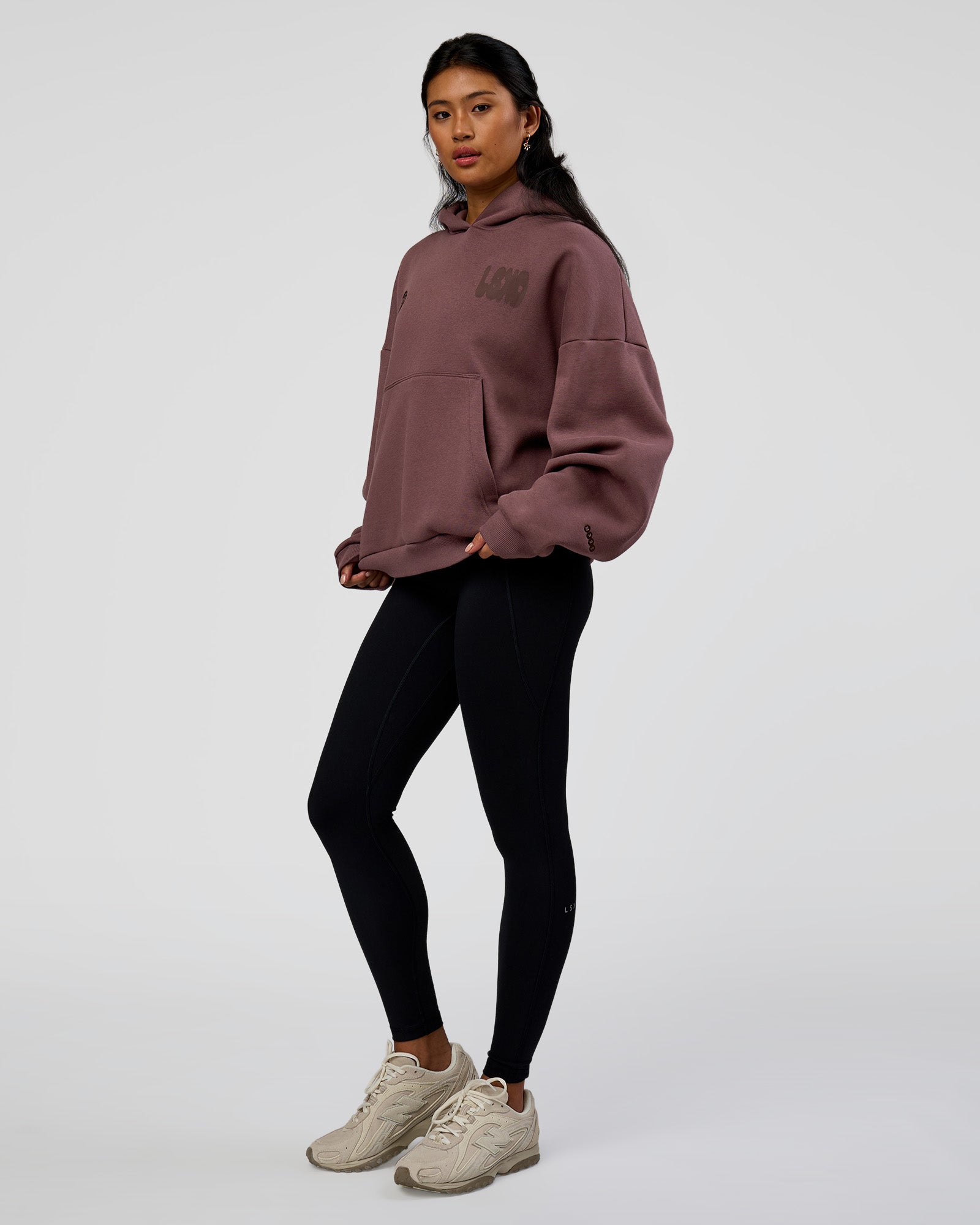 Static Grit Unisex Boxy Hoodie - Cocoa Powder-Hot Chocolate
