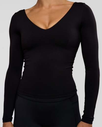 Vitality Long Sleeve Top - Black