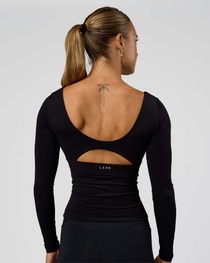 Vitality Long Sleeve Top - Black