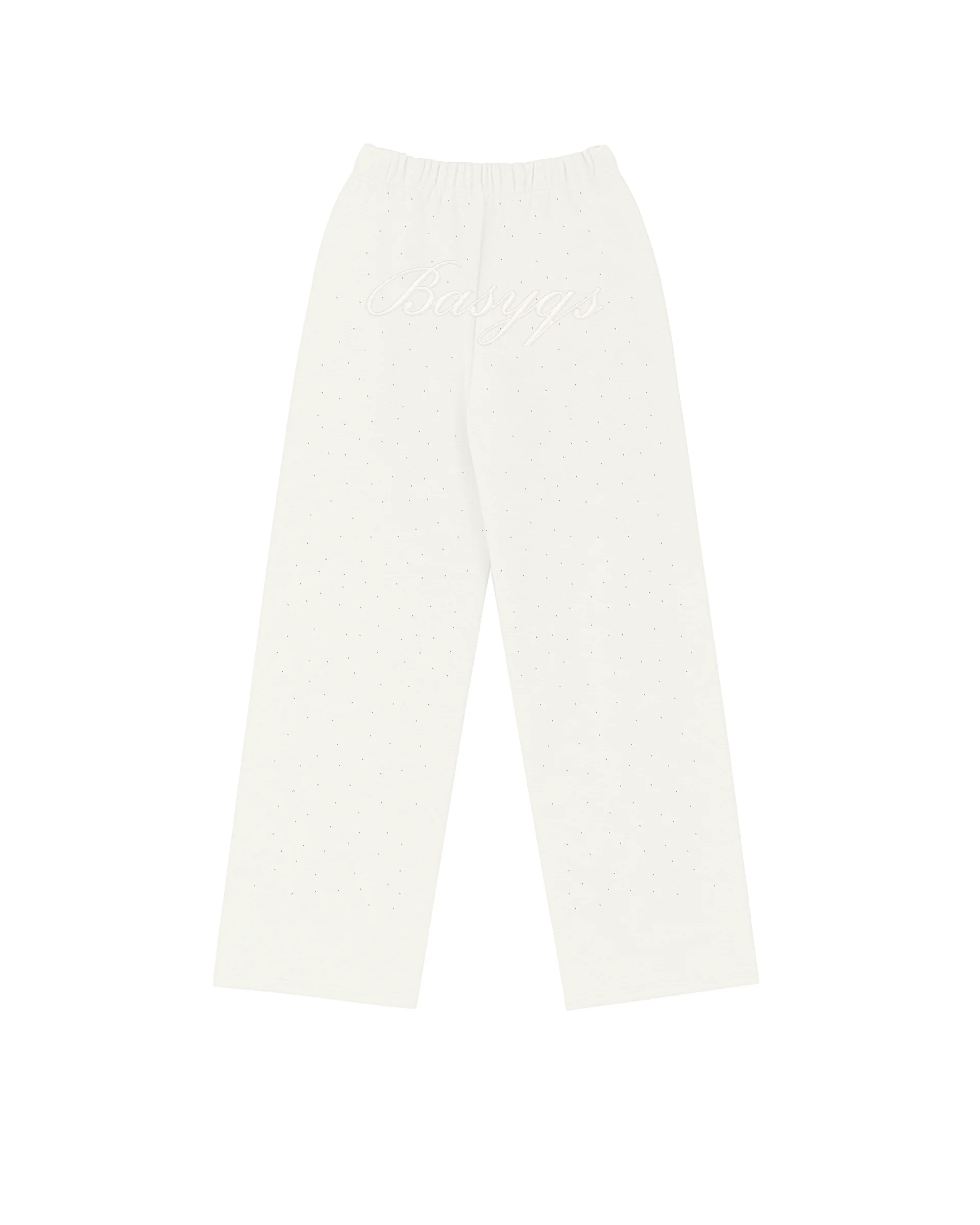 RHINESTONE SWEATS - OFF WHITE