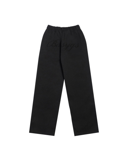 RHINESTONE SWEATS - BLACK