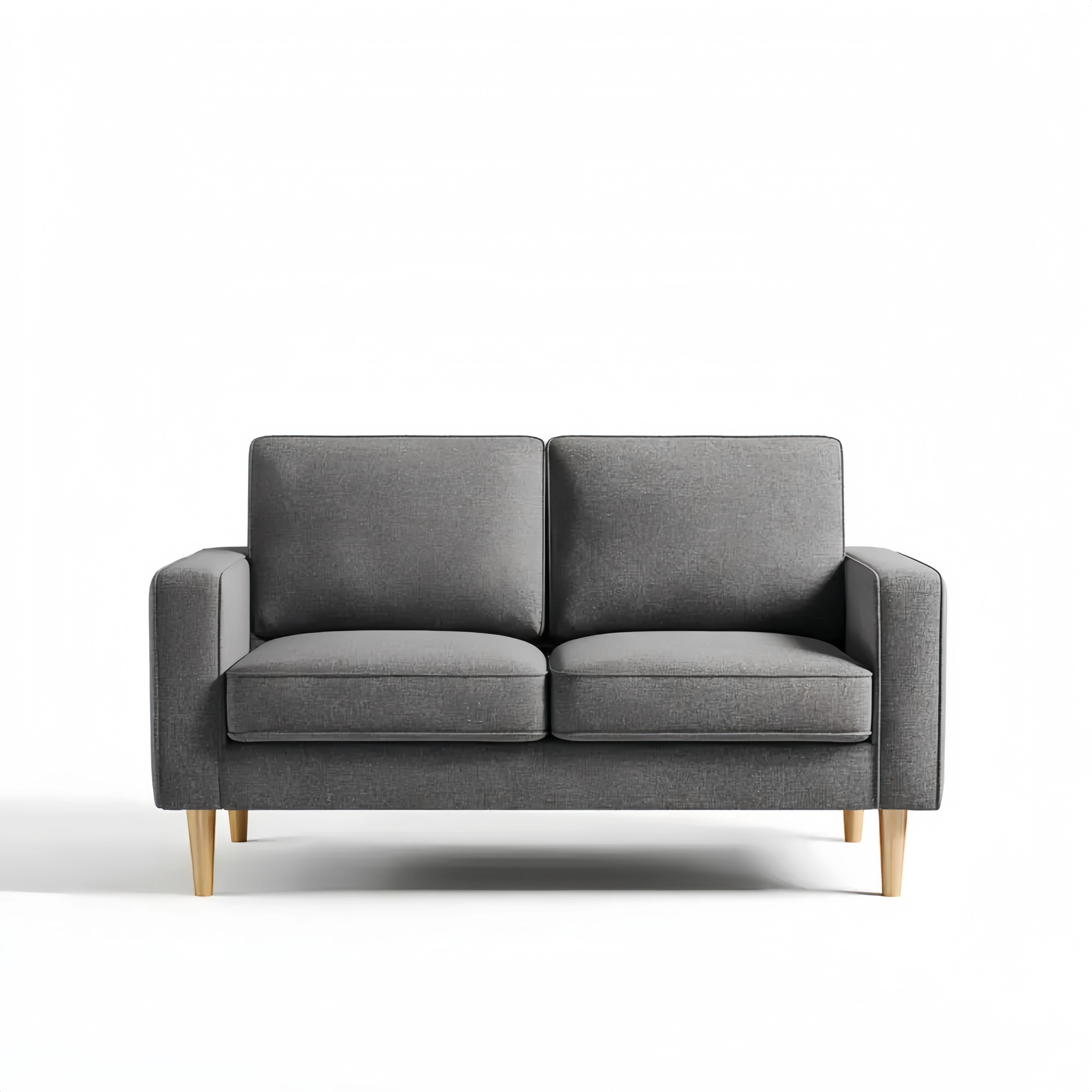Sofá de dos plazas 140x78x85 cm – Gris oscuro – Diseño moderno