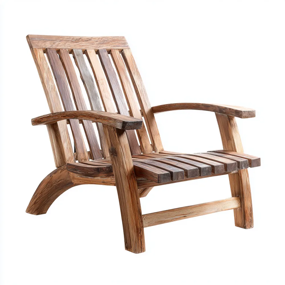 Silla de Jardín de Madera 75x90x100 cm – Marrón – Diseño Rústico