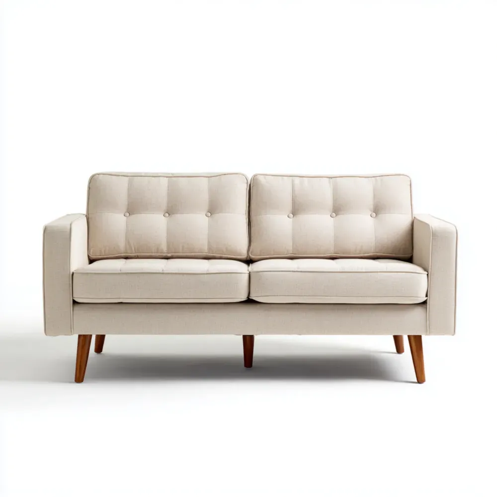 Sofá de tres plazas 180x86x75 cm - Beige - Diseño moderno