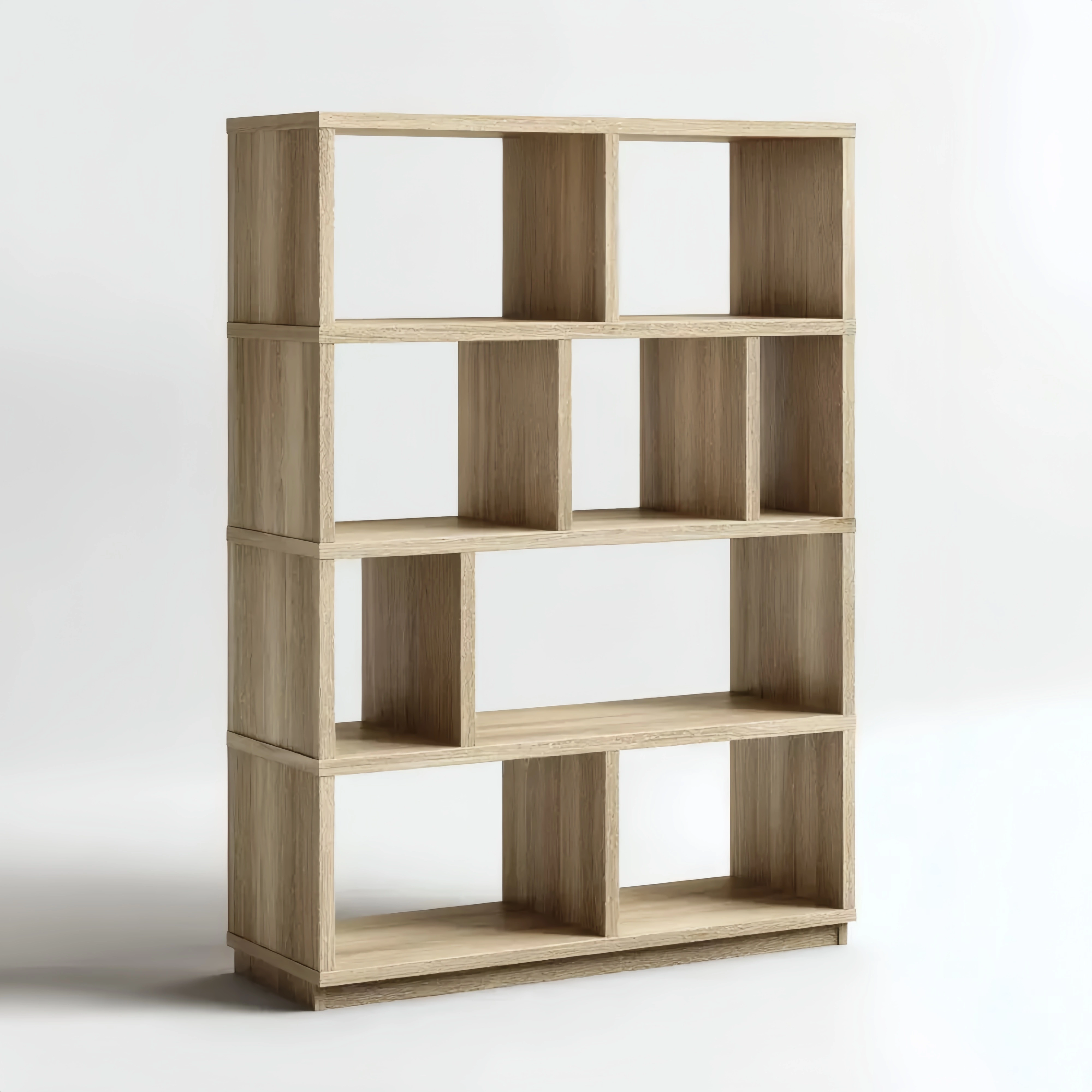 Estantería de Madera 80x25x120 cm - 4 Niveles - Roble - Diseño Moderno