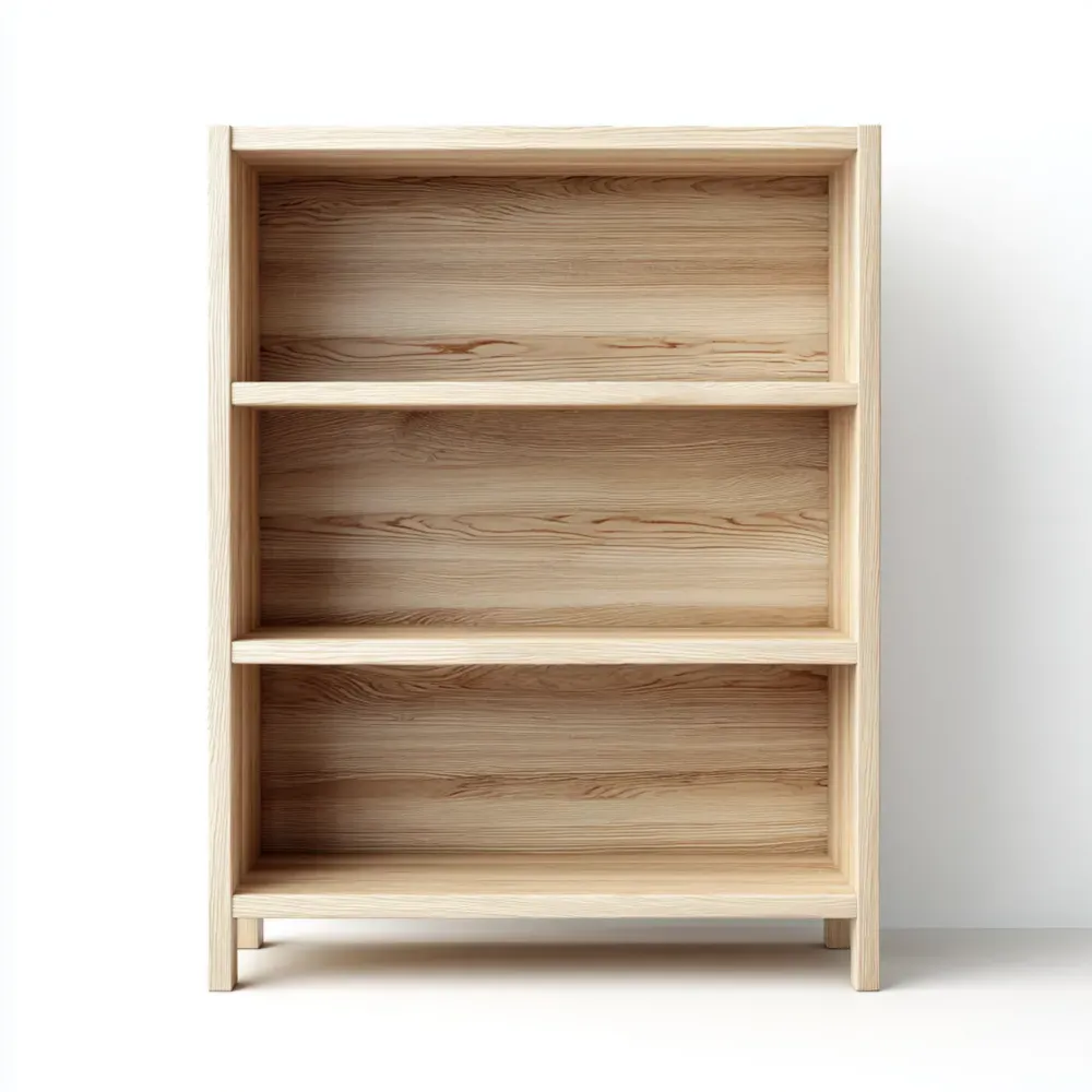 Estantería de madera 90x30x120 cm – Color Natural – Diseño minimalista