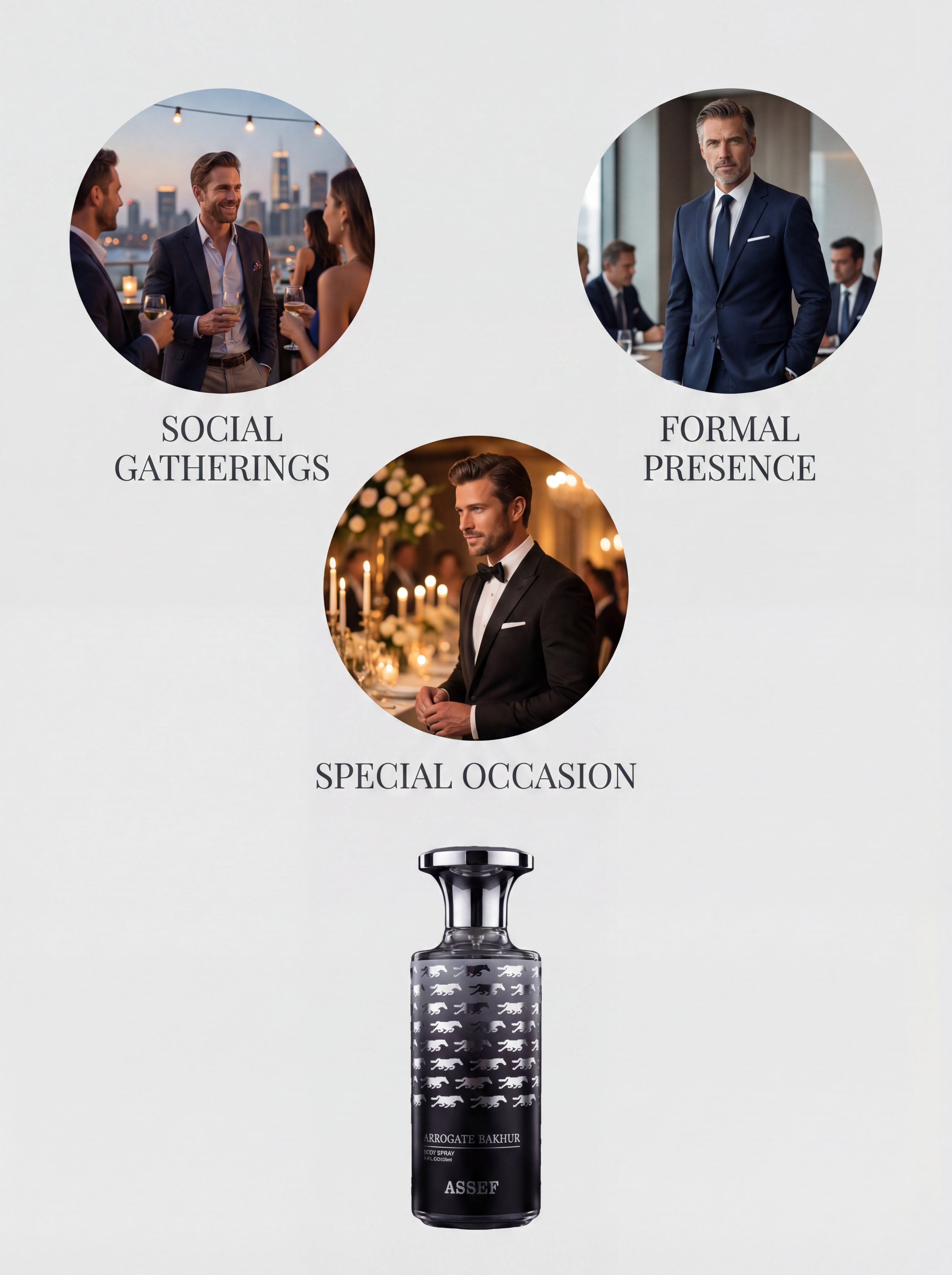 ASSEF Arrogate Bakhur | Premium Oriental Oud & Incense Body Spray - 250ml