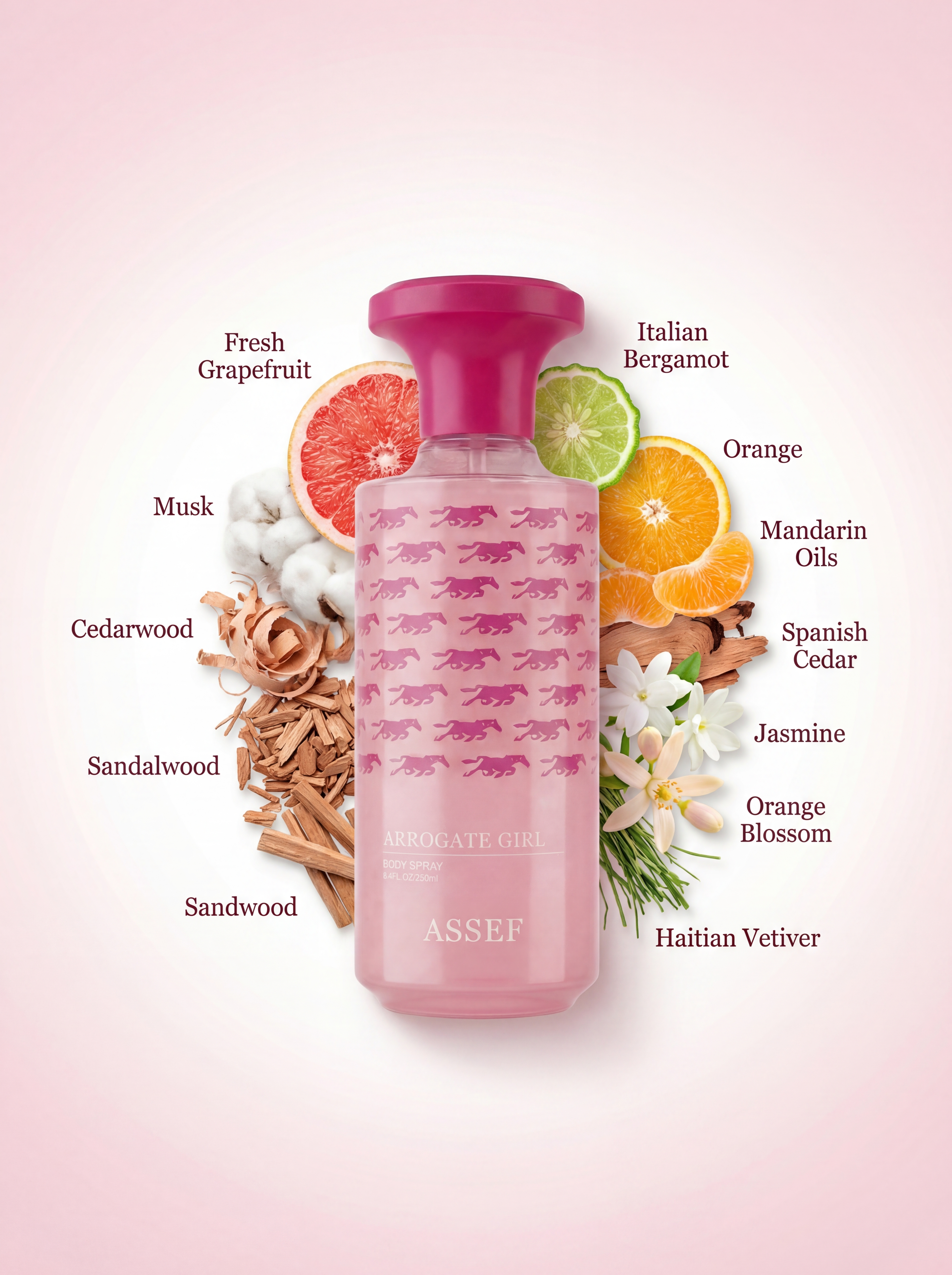 ASSEF Arrogate Girl | Skin-Glowing Luxury Body Spray for Women - 250ml