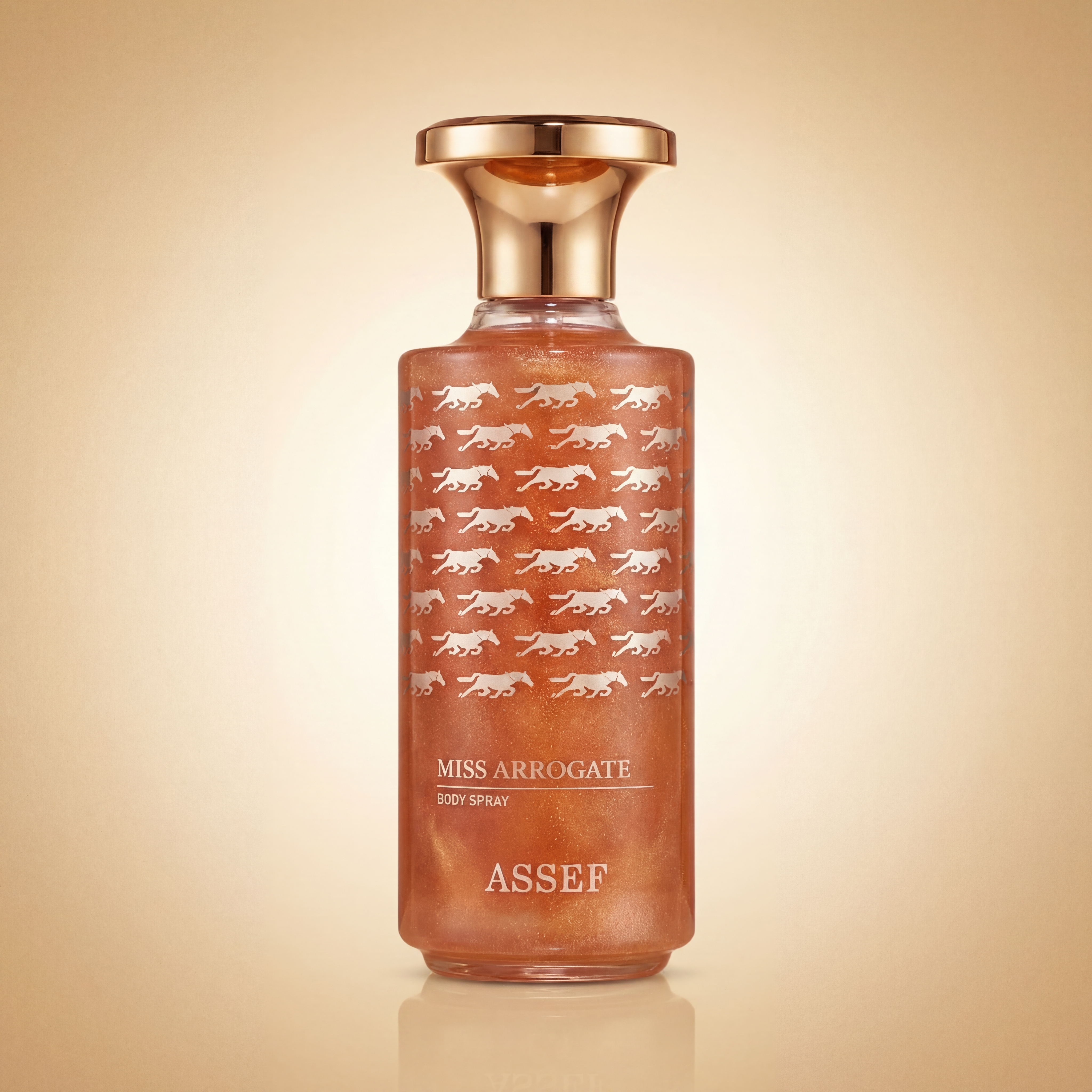 ASSEF Miss Arrogate | Skin-Glowing Gold Shimmer Body Spray for Women - 250ml