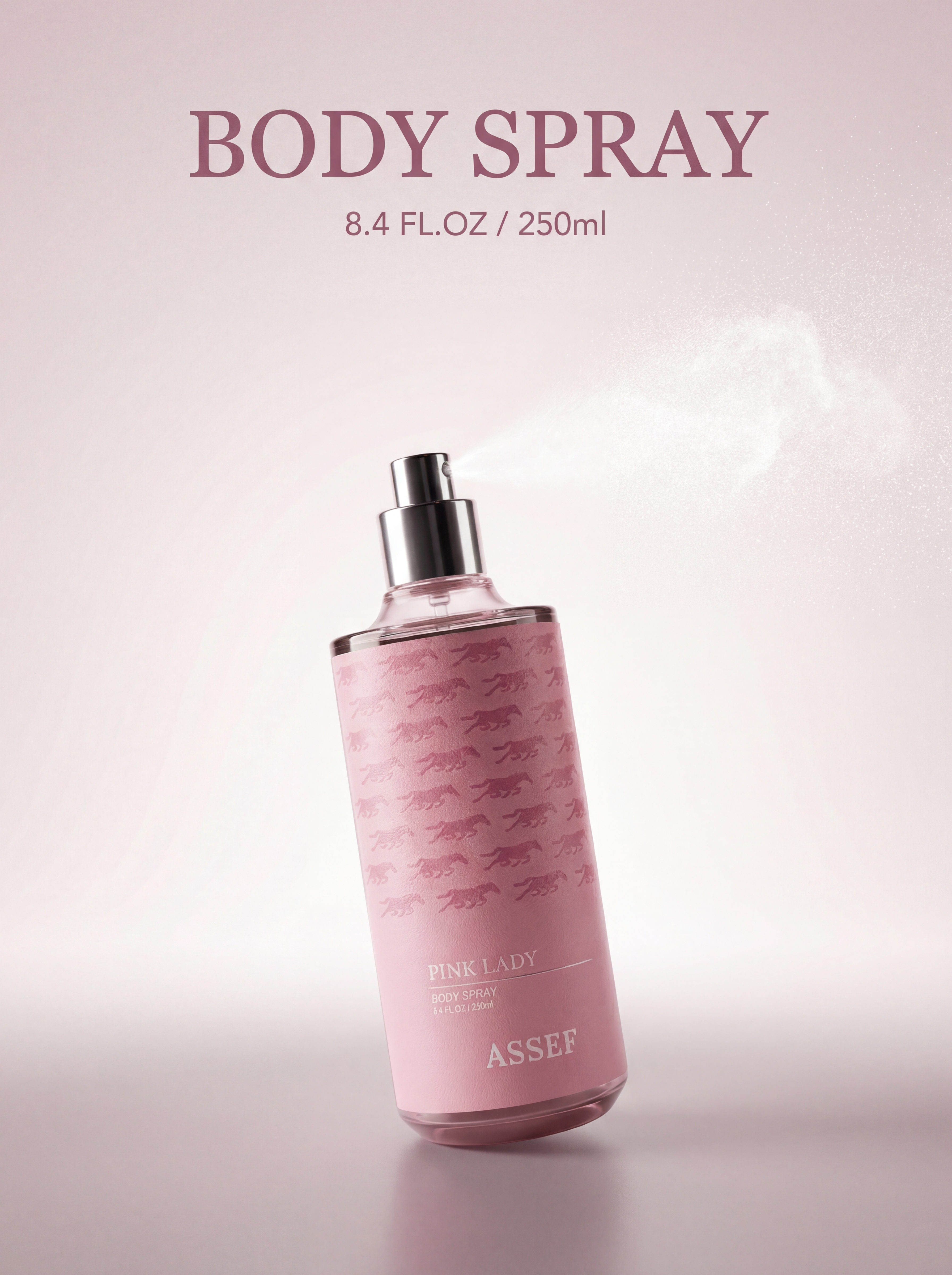 ASSEF Pink Lady | Long-Lasting Floral & Intimate Body Spray for Women - 250ml