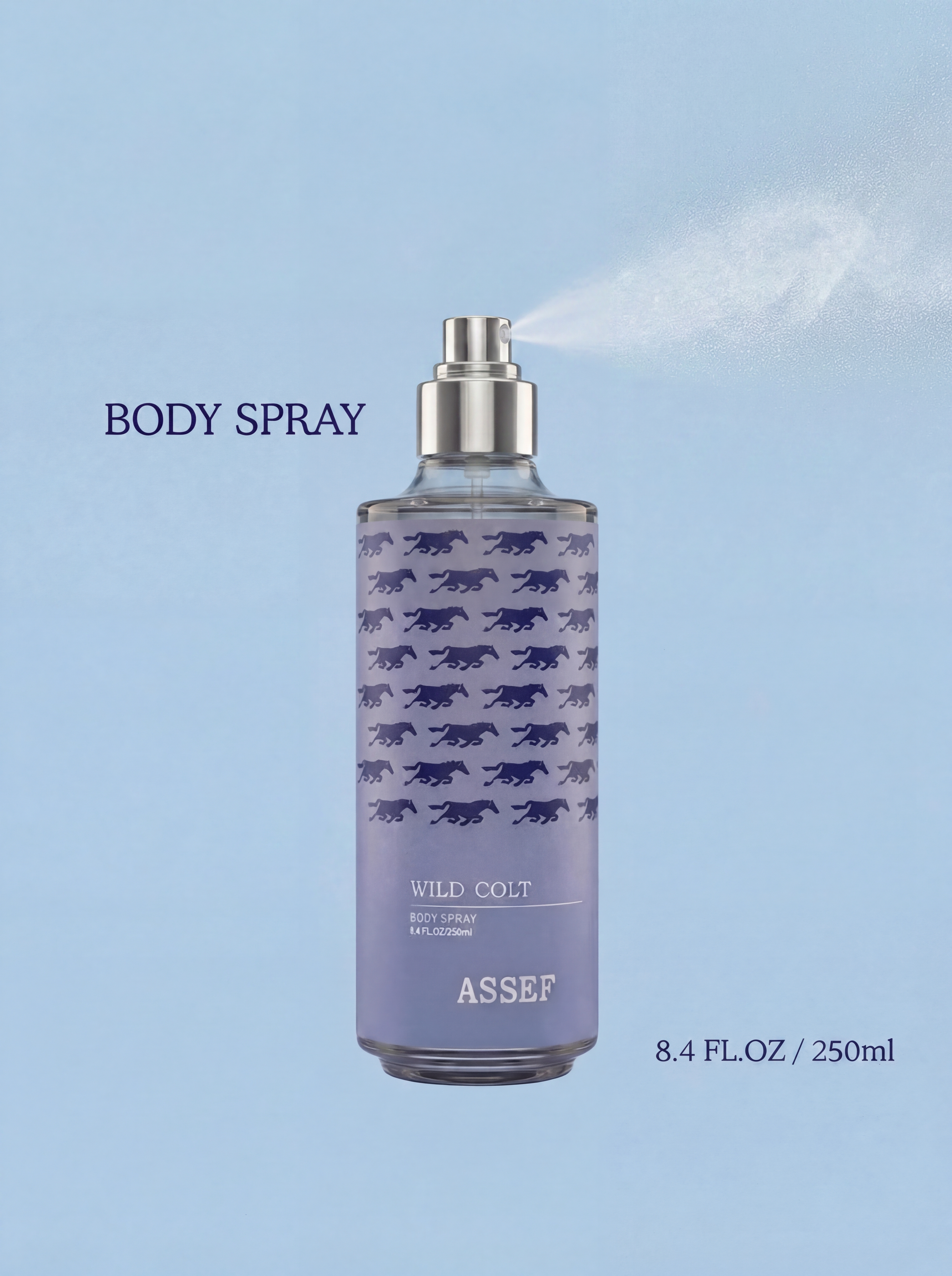 ASSEF Wild Colt | Bold Unisex Signature Scent with Oud & Leather - 250ml