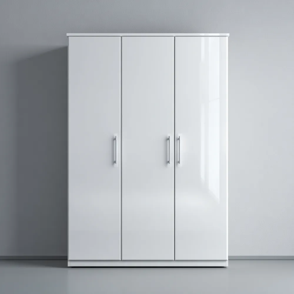 Armario de 3 puertas MDF 200x180x60 cm - Blanco