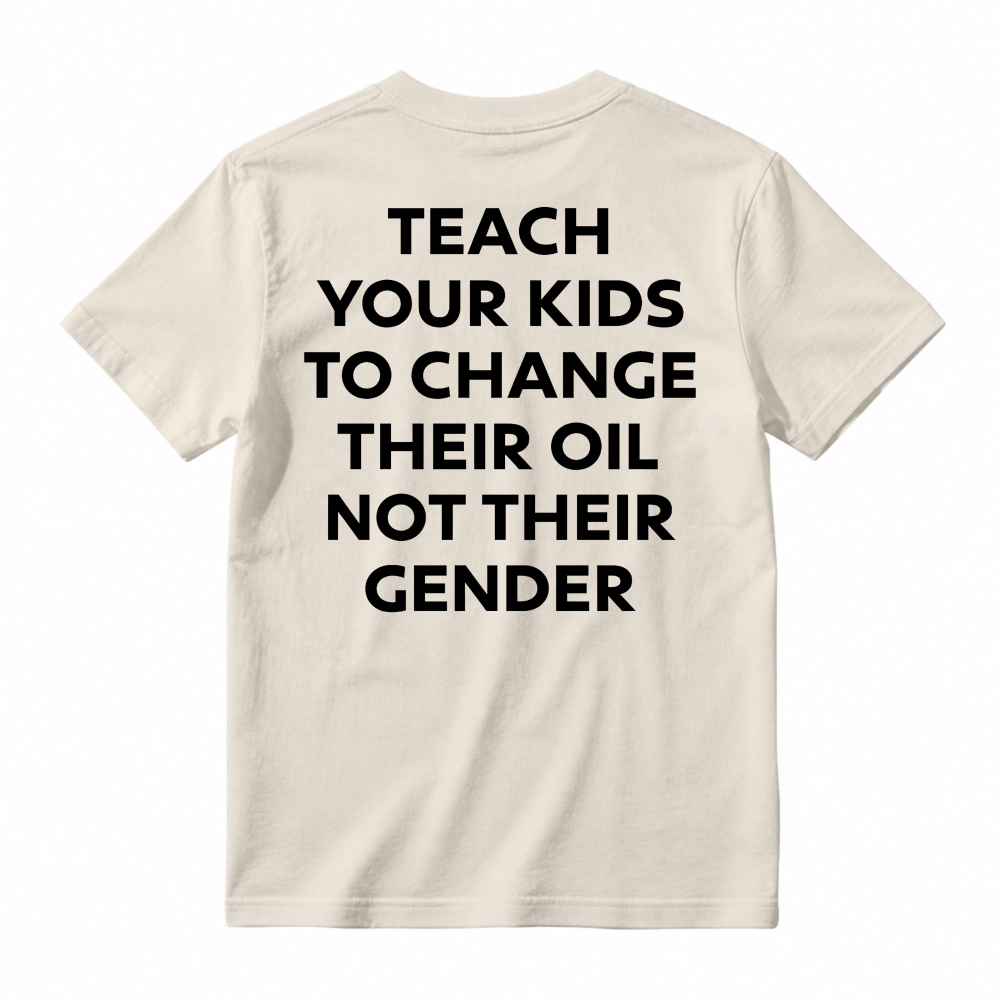 Funny Car Lover Teach Kids Change Oil Mechanic Tee