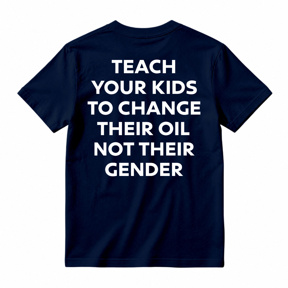 Funny Car Lover Teach Kids Change Oil Mechanic Tee