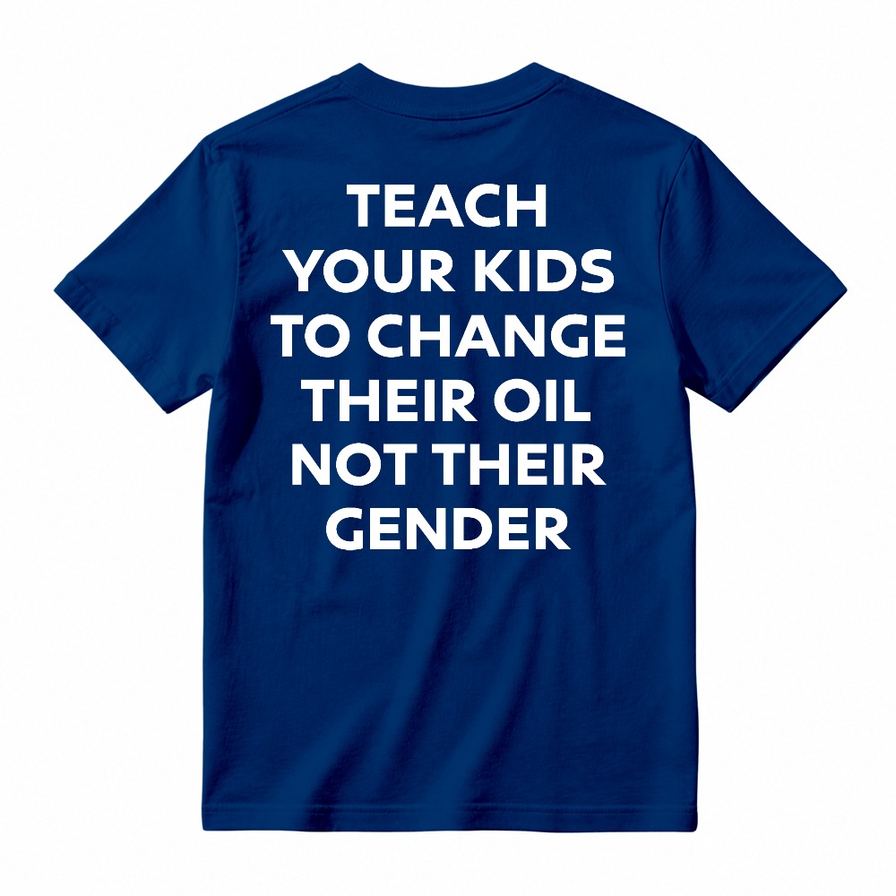 Funny Car Lover Teach Kids Change Oil Mechanic Tee