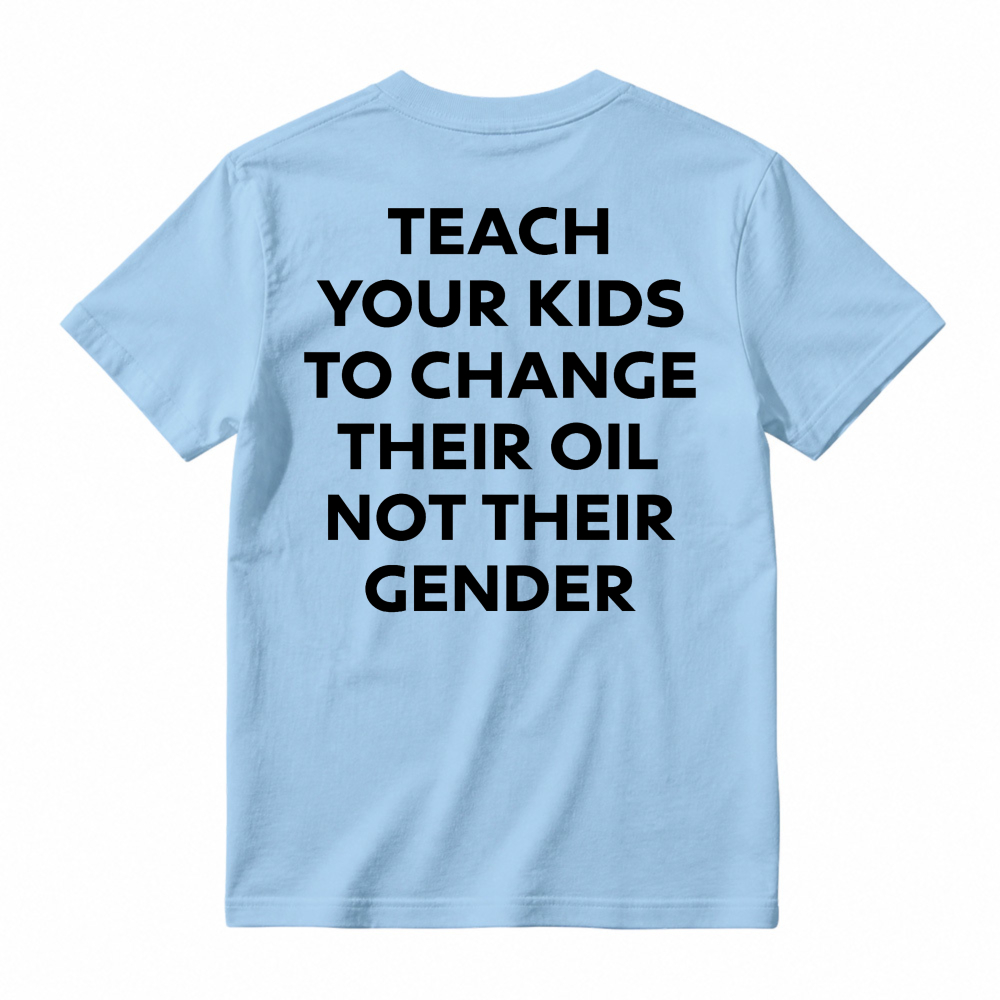Funny Car Lover Teach Kids Change Oil Mechanic Tee