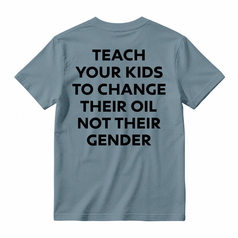 Funny Car Lover Teach Kids Change Oil Mechanic Tee