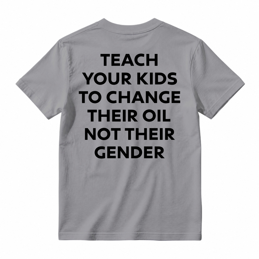Funny Car Lover Teach Kids Change Oil Mechanic Tee