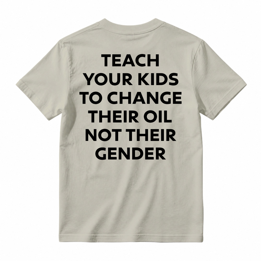 Funny Car Lover Teach Kids Change Oil Mechanic Tee