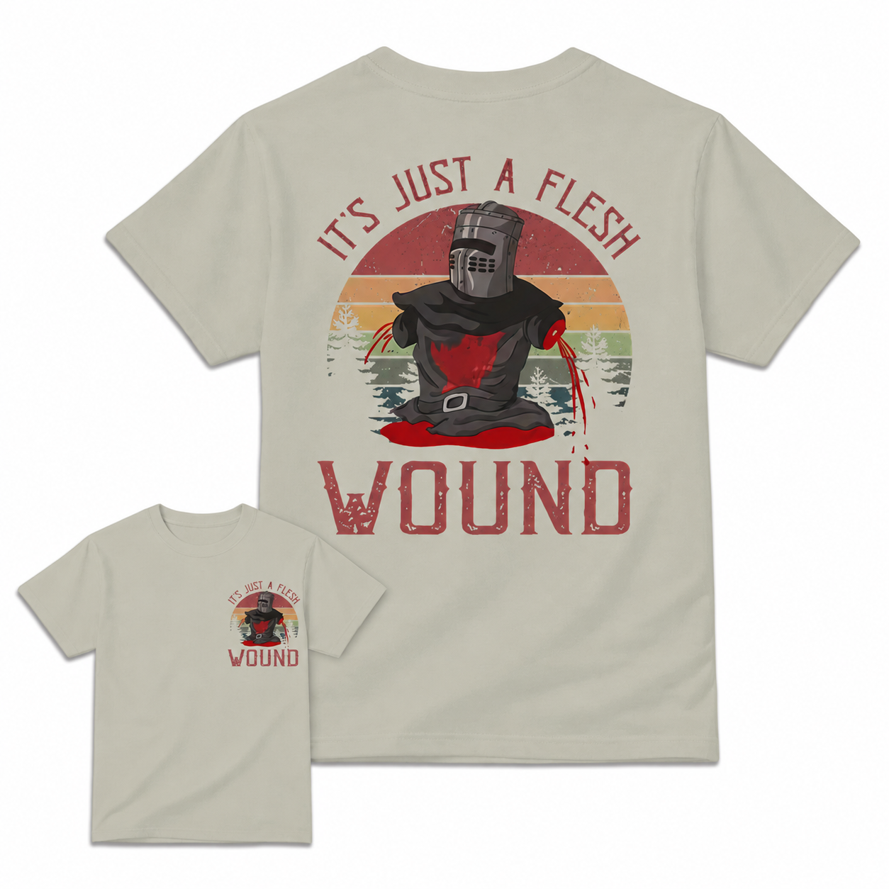 It's just a flesh wound Graphic Movie Shirt, Black Knight Quote Tee